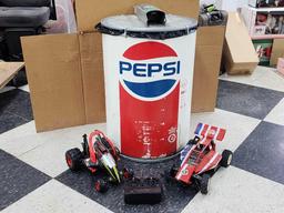 Vintage Pepsi Can Can KanTech recycling can and RC cars