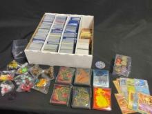 Monster Box loaded with Pokemon, Yu-Gi-Oh! cards, Dice, medals