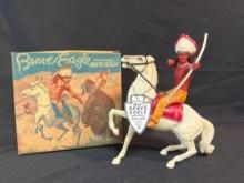 Roy Rogers Brave Eagle & Horse White Cloud in original box Hartland Creation
