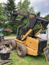 New Holland LX 885 Turbo Skid Steer with Material Bucket