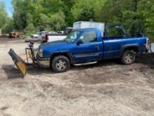 2004 Chevy Silverado Truck with Meyers Poly Plow
