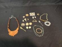 Costume Jewelry inc. Broaches. Necklaces, Earrings & Bracelets