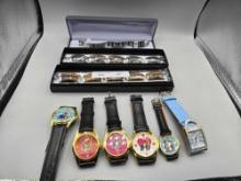 5 Dog Watches, Genevex Watch and 3 Bracelets