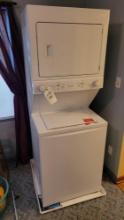 Frigidaire Stacked Electric Washer and Dryer, Basin Included (Great Condition, Labeled 2/2020)