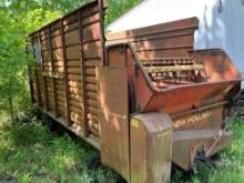 NH #8 crop carrier silage wagon with NH gear, 2 beater