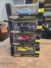 4 American Muscle 1/43 Scale Diecast Cars