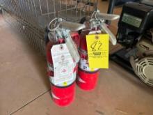 2 small fire extinguishers