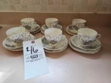 Old Royal Bone China Cups & Saucers