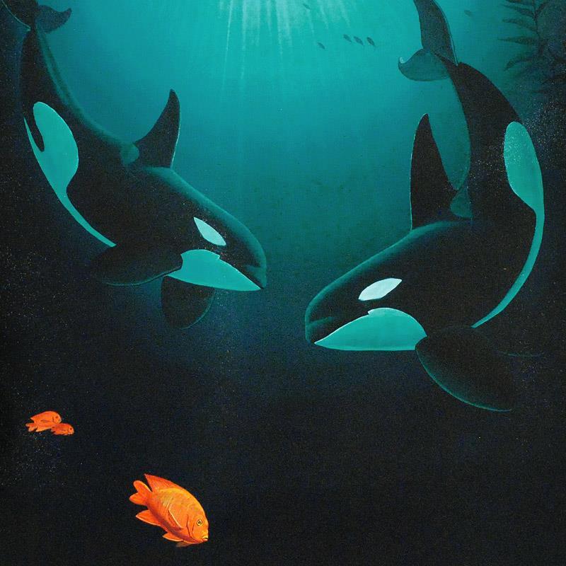 In the Company of Orcas by Wyland