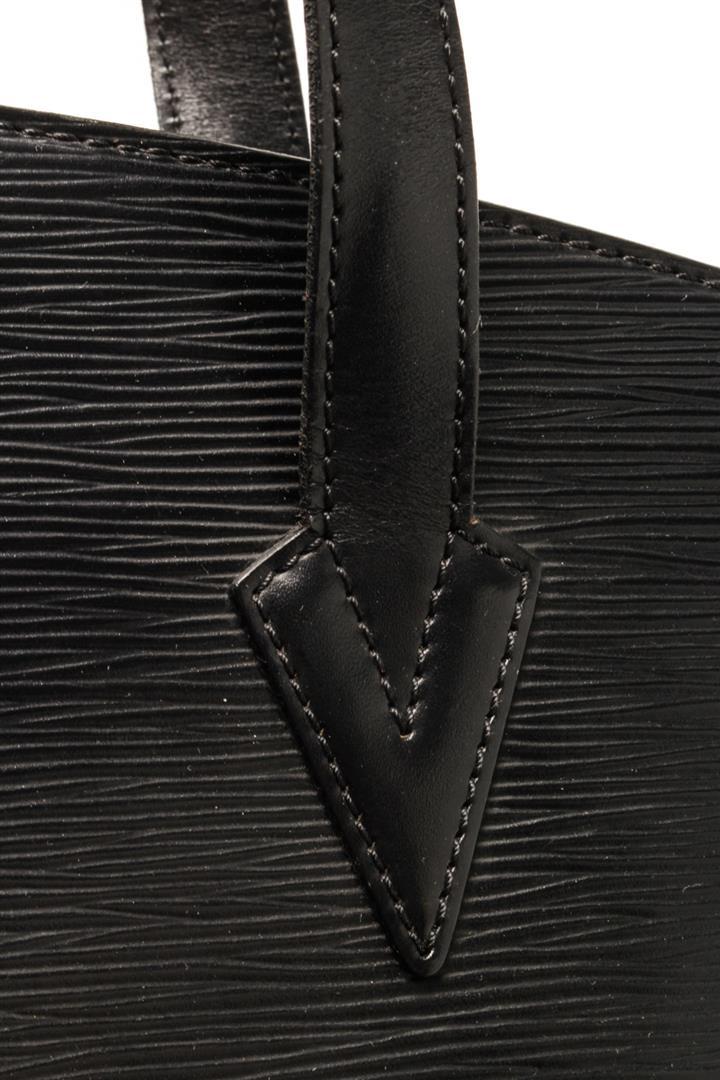 Louis Vuitton Black Ã‰pi Leather Saint Jacques Shoulder bag