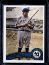 BABE RUTH 2021 TOPPS ARCHIVES 2011 DESIGN