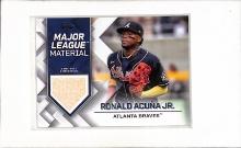 RONALD ACUNA JR 2022 TOPPS GAME USED BAT CARD
