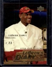LEBRON JAMES 2003 UPPER DECK LEBRONS DIARY ROOKIE CARD