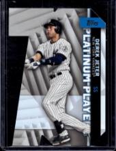 DEREK JETER 2021 TOPPS PLATINUM PLAYERS DIE CUT INSERT