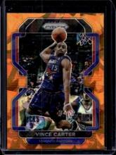 VINCE CARTER 2021-22 PANINI PRIZM ORANGE ICE