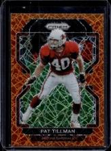 PAT TILLMAN 2021 PANINI PRIZM ORANGE LAZER PRIZM