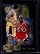 MICHAEL JORDAN 1995-96 UD CHOICE JORDAN CHRONICLES WITH MAGIC JOHNSON