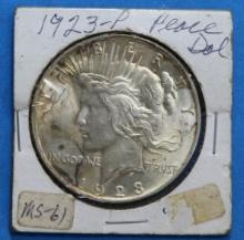 1923 Silver Peace Dollar Coin