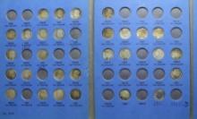 Collection Book of Roosevelt Dimes - 27 of 90% Silver Coins and 1 Clad Coin