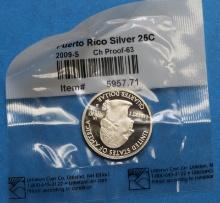 2009 S Washington Puerto Rico SILVER Proof Quarter 25C