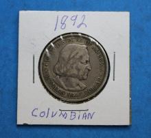 1892 Columbian Half Dollar 90% Silver Coin