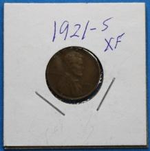 1921 S Lincoln Wheat Penny Cent