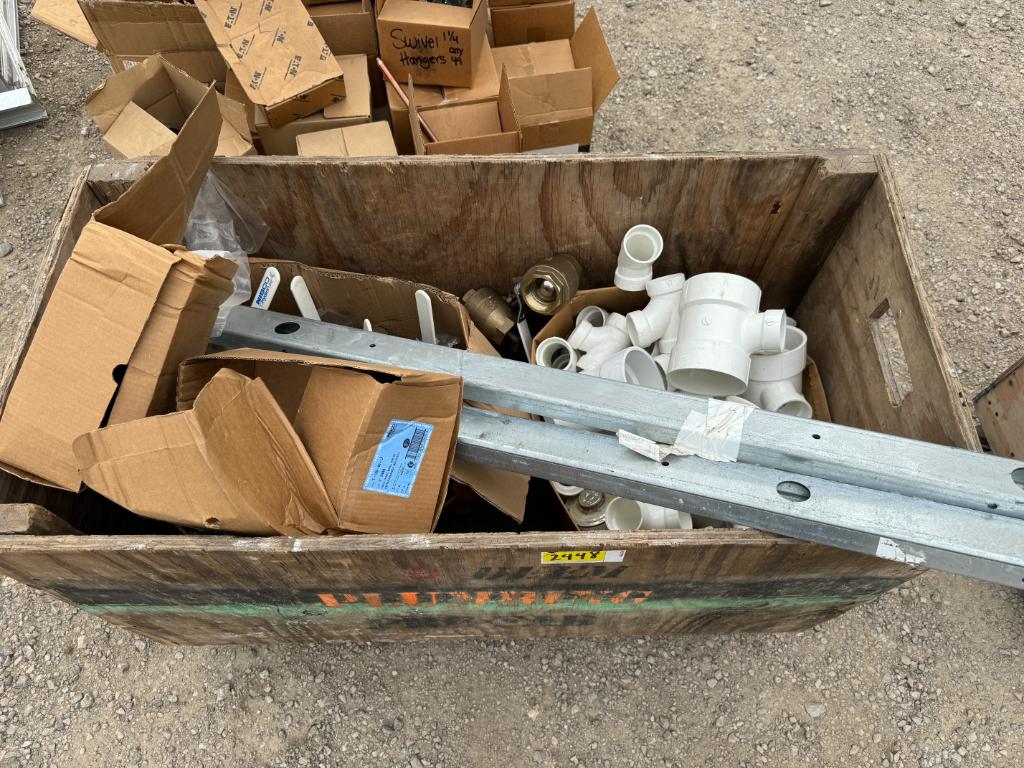 Brass Valves, Assorted PVC Fittings, & More