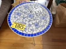 20" ROUND METAL FRAME PATIO TABLE