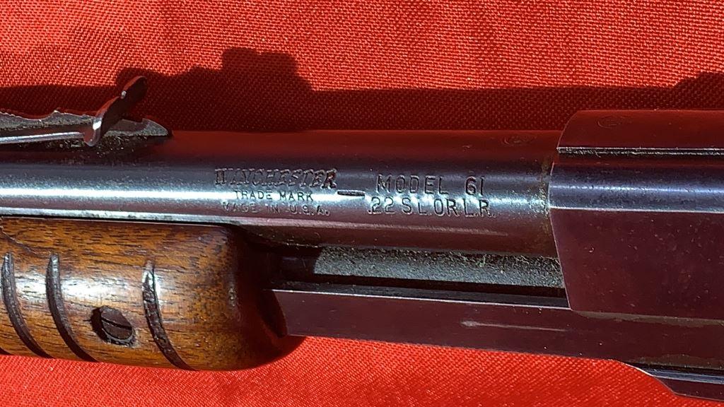 Winchester 61 22S/L/LR Pump Rifle SN#273121