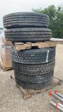 Lot of 6 R24 Semi Tires