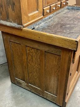Antique Oak Hoosier/Dry sink Cabinet