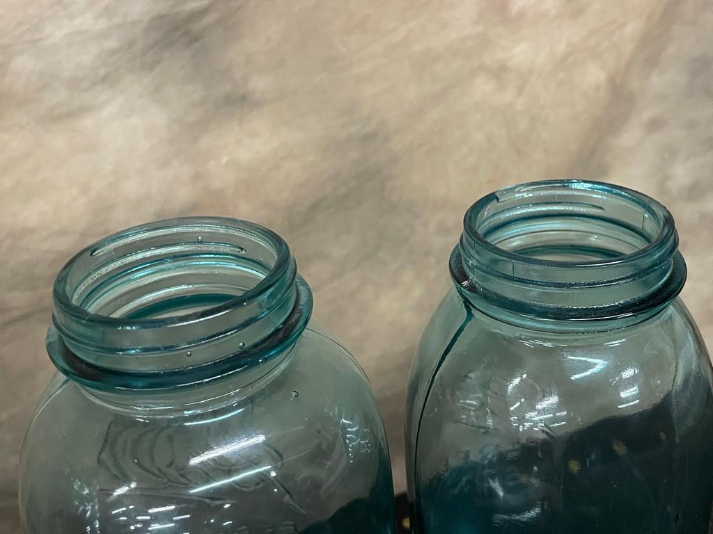 Lot of Blue Ball Jars