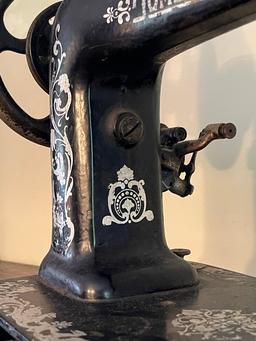 Domestic Antique Crank Sewing Machine
