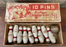 Champion Line 10 Pin Bowling Game In Original Box