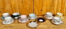 Lot of Bone China Cups and Saucers