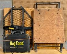 Big Foot Lever Action and Metal and Wood Tree Stands