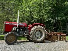 210 Massey Ferguson Tractor and Bush Hog