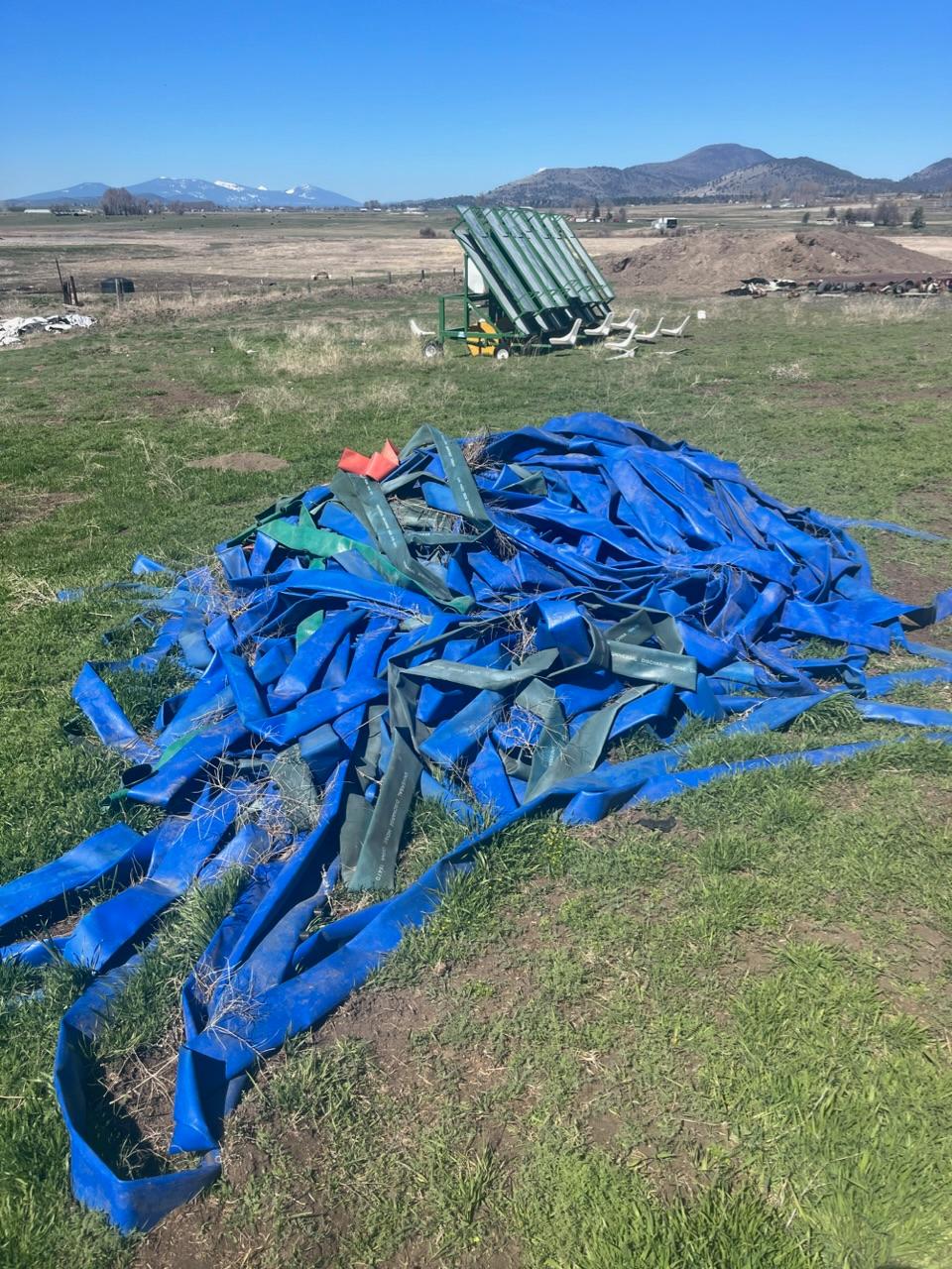 Miscellaneous pile of irrigation hose