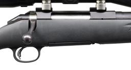 RUGER AMERICAN BOLT ACTION RIFLE WITH SCOPE.