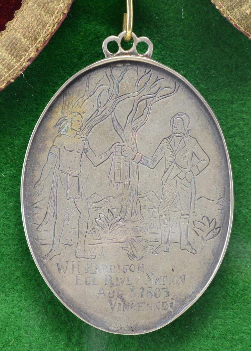 REPRODUCTION WILLIAM HENRY HARRISON PEACE MEDAL