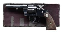 COLT OFFICIAL POLICE US MARKED BOXED DA REVOLVER.