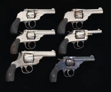 LOT OF 6 PRIMARILY IVER JOHNSON DOUBLE ACTION