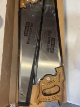 Box Of 2 Stanley 10 Point 26 " Hand Saws