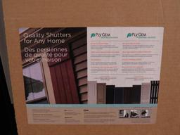(2) Sets of Ply Gem Shutters
