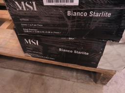 (20) pcs. of 12" x 12" MSI Bianco Starlet Tile