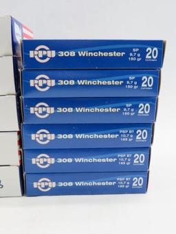 (20) .308 Winchester Cartridges