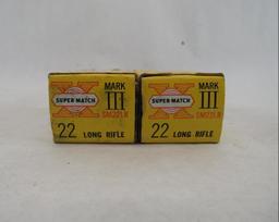 (2) Vintage Western Mark III .22 LR Boxes