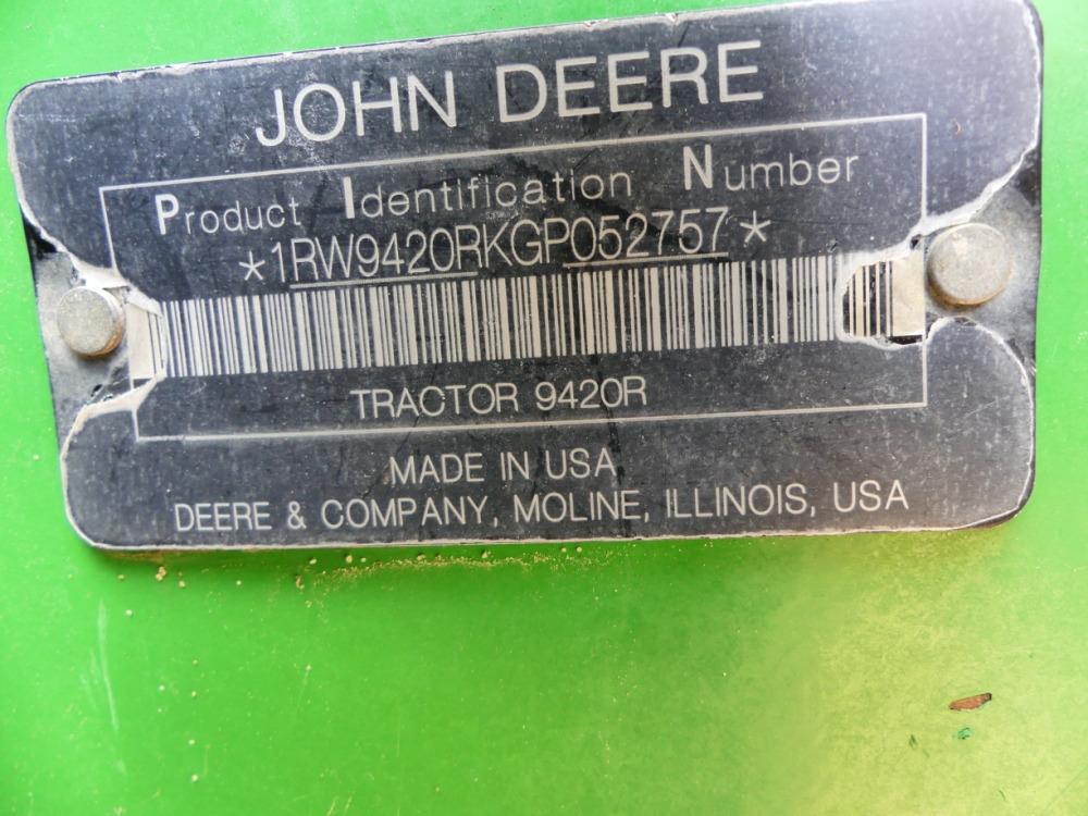 2016 John Deere 9420R