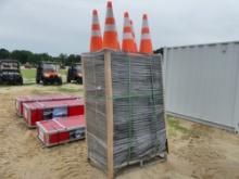 (250) Steelman PVC Safety Cones