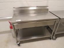 4FT STAINLESS STEEL TABLE 24IN DEEP